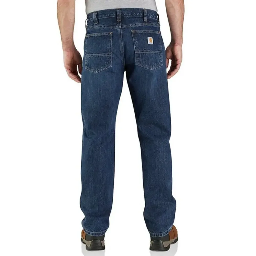 Carhartt Holter Jeans Mens 40x30 Dark Wash Relaxed Fit Straight Leg 101483-968